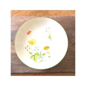Castlecourt April Flowers Fine China Fruit Bowl Japan Vtg 1970's
